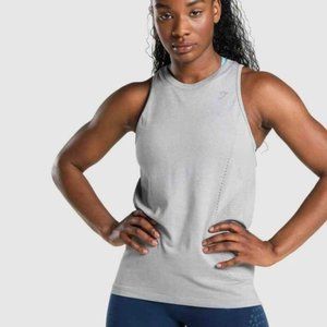 Gymshark Apex Seamless Tank Light Grey Marl